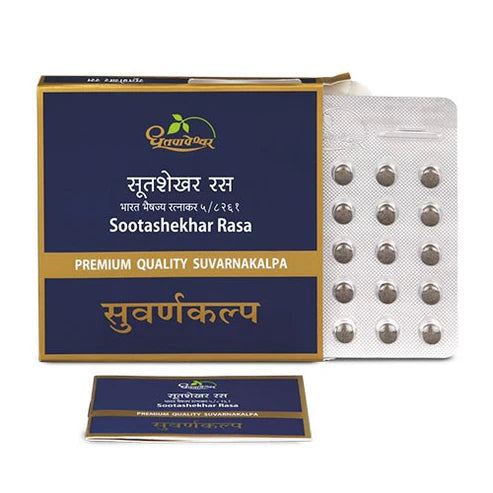 Dhootapapeshwar Sootashekhar Rasa Premium Quality Suvarnakalpas