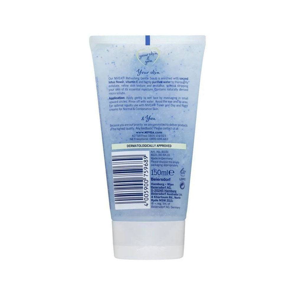 Nivea Refresh Face Scrub Gentle Exfoliating
