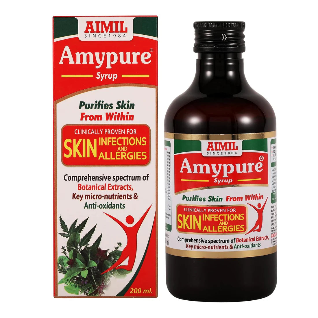 Aimil Amypure Syrup 200 ML Pack of 2