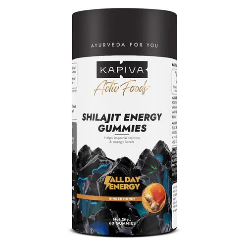 Kapiva Active Foods Shilajit Energy Gummies Helps Improve Stamina & Energy Levels